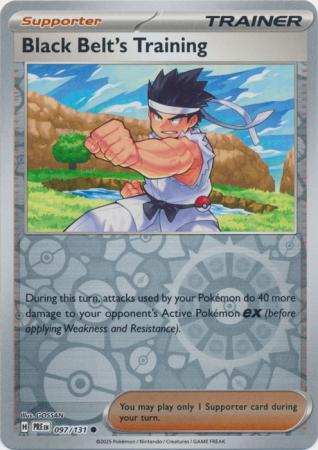 Prismatic Evolutions - 097/131 - Black Belt's Training (Reverse Holo)