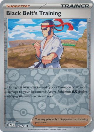Prismatic Evolutions - 099/131 - Black Belt's Training (Reverse Holo)