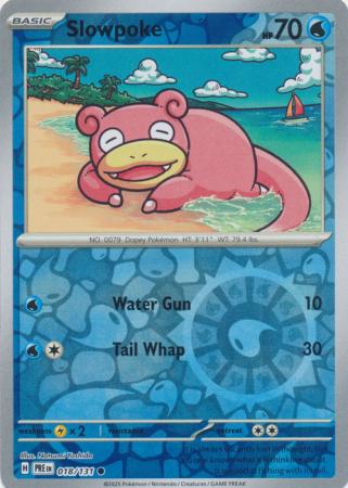 Prismatic Evolutions - 018/131 - Slowpoke (Reverse Holo)
