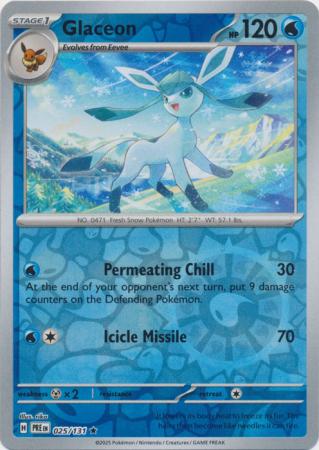 Prismatic Evolutions - 025/131 - Glaceon (Reverse Holo)