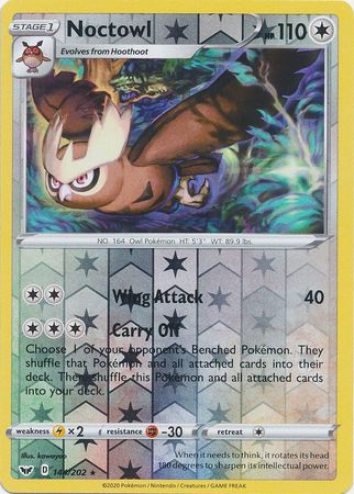 Sword & Shield - 144/202 - Noctowl (Reverse Holo)