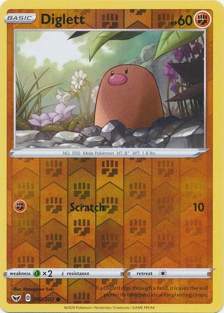 Sword & Shield - 092/202 - Diglett (Reverse Holo)