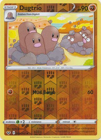 Sword & Shield - 093/202 - Dugtrio (Reverse Holo)