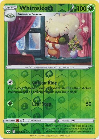 Sword & Shield - 006/202 - Whimsicott (Reverse Holo)