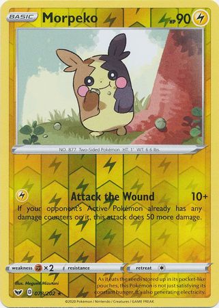 Sword & Shield - 078/202 - Morpeko (Reverse Holo)