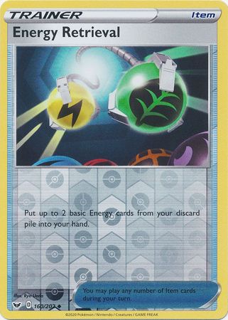 Sword & Shield - 160/202 - Energy Retrieval (Reverse Holo)