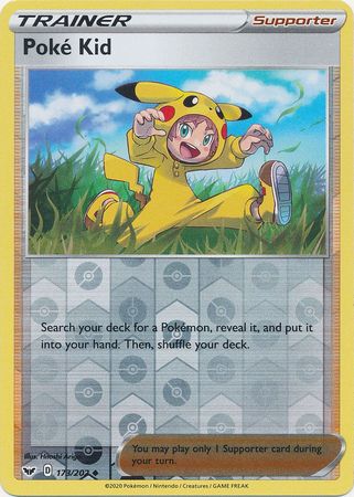 Sword & Shield - 173/202 - Poké Kid (Reverse Holo)