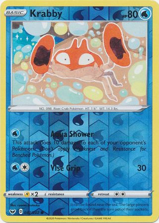 Sword & Shield - 042/202 - Krabby (Reverse Holo)