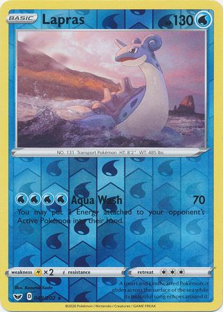 Sword & Shield - 048/202 - Lapras (Reverse Holo)