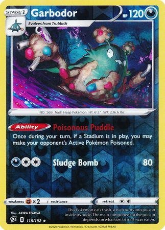 Rebel Clash - 118/192 - Garbodor (Reverse Holo)