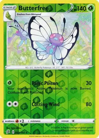 Rebel Clash - 003/192 - Butterfree (Reverse Holo)