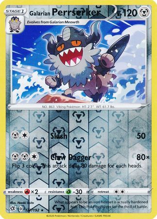 Rebel Clash - 127/192 - Galarian Perrserker (Reverse Holo)