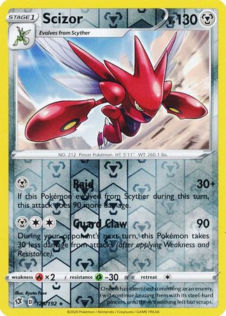 Rebel Clash - 128/192 - Scizor (Reverse Holo)
