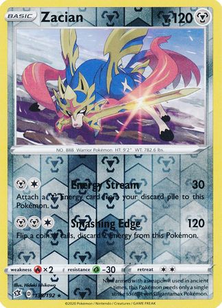 Rebel Clash - 139/192 - Zacian (Reverse Holo)