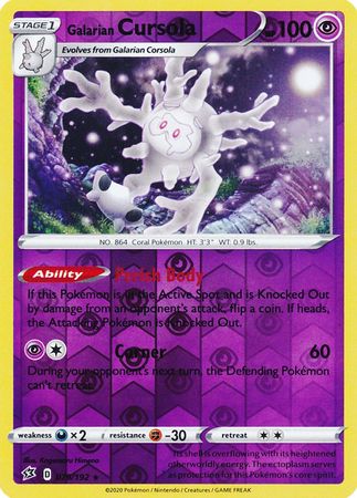 Rebel Clash - 079/192 - Galarian Cursola (Reverse Holo)