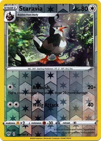 Darkness Ablaze - 146/189 - Staravia (Reverse Holo)