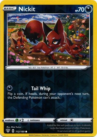 Darkness Ablaze - 112/189 - Nickit (Reverse Holo)