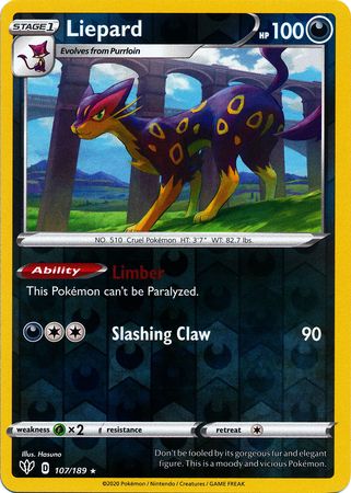 Darkness Ablaze - 107/189 - Liepard (Reverse Holo)
