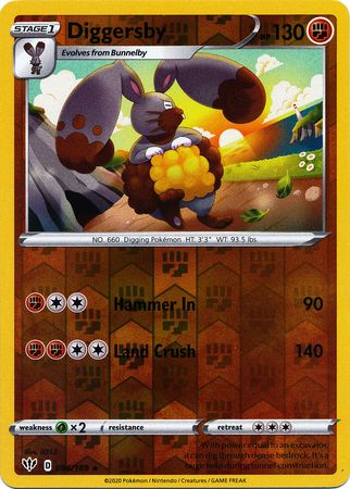 Darkness Ablaze - 096/189 - Diggersby (Reverse Holo)