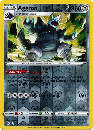 Darkness Ablaze - 123/189 - Aggron (Reverse Holo)