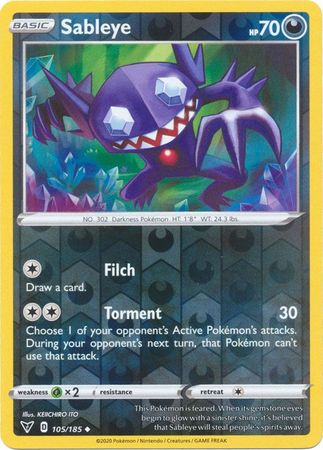 Vivid Voltage - 105/185 - Sableye (Reverse Holo)