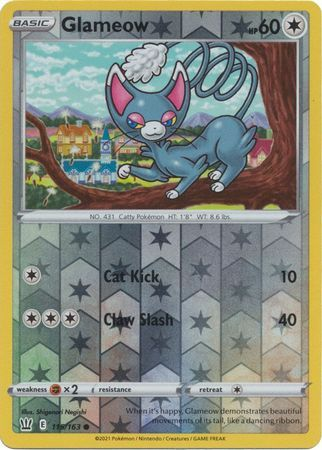 Battle Styles - 115/163 - Glameow (Reverse Holo)