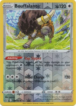Battle Styles - 118/163 - Bouffalant (Reverse Holo)