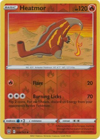 Battle Styles - 026/163 - Heatmor (Reverse Holo)