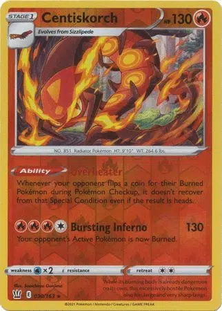 Battle Styles - 030/163 - Centiskorch (Reverse Holo)