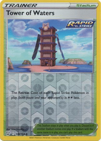 Battle Styles - 138/163 - Tower of Waters (Reverse Holo)