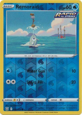 Karta Pokémon - Battle Styles - 036/163 - Remoraid (Reverse Holo)