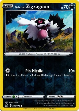 Champion's Path - 035/073 - Galarian Zigzagoon (Reverse Holo)