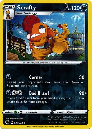 Champion's Path - 042/073 - Scrafty (Reverse Holo)