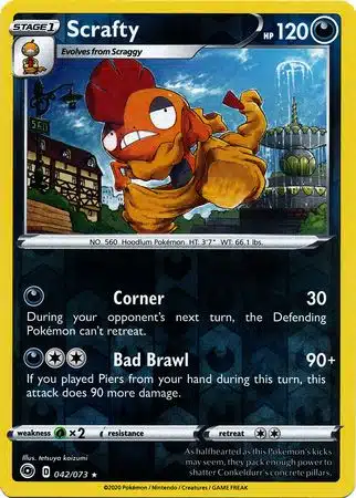 Champion's Path - 042/073 - Scrafty (Reverse Holo)
