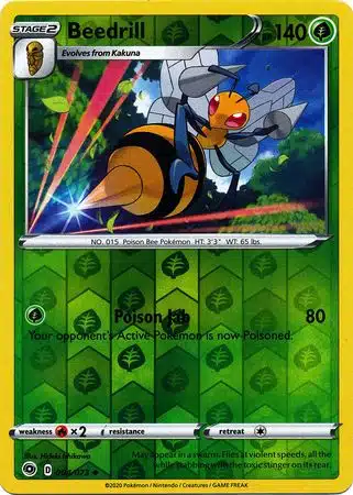 Champion's Path - 004/073 - Beedrill (Reverse Holo)