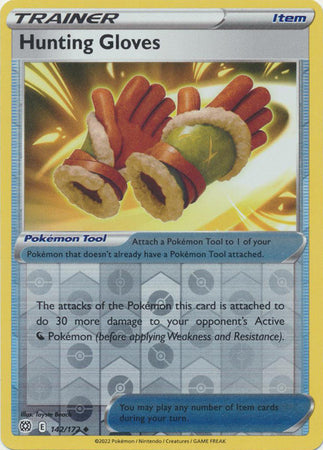 Karta Pokémon - Brilliant Stars - 142/172 - Hunting Gloves (Reverse Holo)