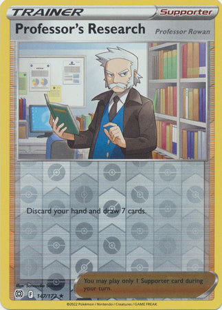 Karta Pokémon - Brilliant Stars - 147/172 - Professor's Research (Professor Rowan) (Reverse Holo)