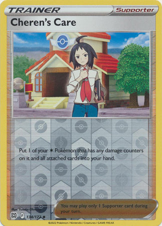 Karta Pokémon - Brilliant Stars - 134/172 - Cheren's Care (Reverse Holo)