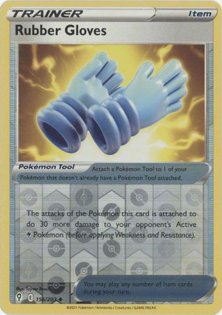 Karta Pokémon - Evolving Skies - 156/203 - Rubber Gloves (Reverse Holo)