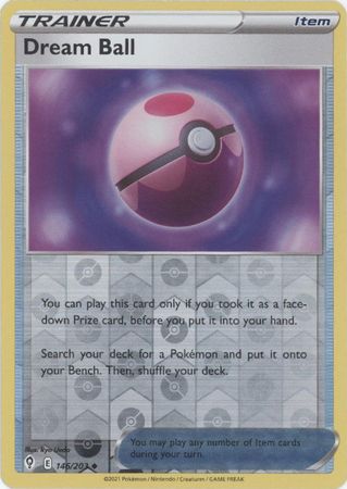Karta Pokémon - Evolving Skies - 146/203 - Dream Ball (Reverse Holo)
