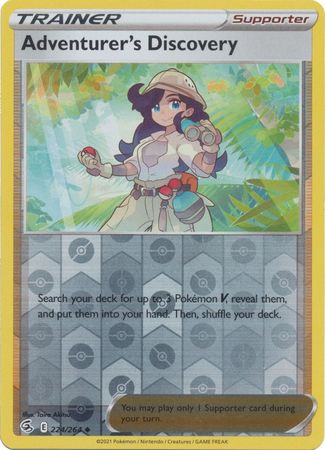 Karta Pokémon - Fusion Strike - 224/264 - Adventurer's Discovery (Reverse Holo)