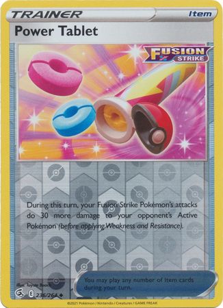 Karta Pokémon - Fusion Strike - 236/264 - Power Tablet (Reverse Holo)