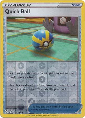 Karta Pokémon - Fusion Strike - 237/264 - Quick Ball (Reverse Holo)