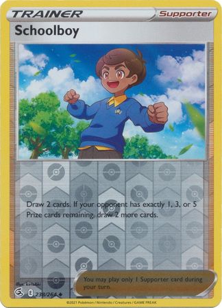 Karta Pokémon - Fusion Strike - 238/264 - Schoolboy (Reverse Holo)