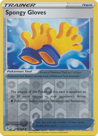 Karta Pokémon - Fusion Strike - 243/264 - Spongy Gloves (Reverse Holo)