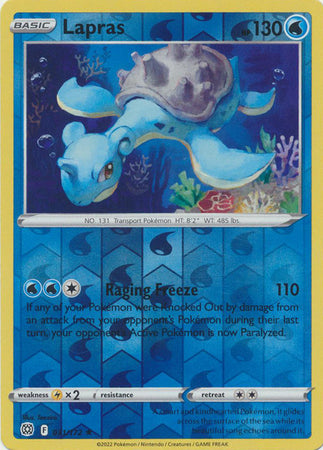 Karta Pokémon - Brilliant Stars - 031/172 - Lapras (Reverse Holo)