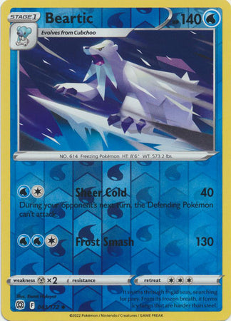 Karta Pokémon - Brilliant Stars - 043/172 - Beartic (Reverse Holo)