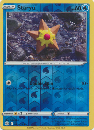 Karta Pokémon - Brilliant Stars - 030/172 - Staryu (Reverse Holo)