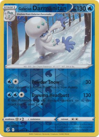 Karta Pokémon - Fusion Strike - 072/264 - Galarian Darmanitan (Reverse Holo)