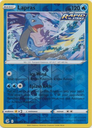 Karta Pokémon - Fusion Strike - 054/264 - Lapras (Reverse Holo)